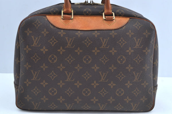 Authentic Louis Vuitton Monogram Deauville Hand Bag M47270 LV K6781