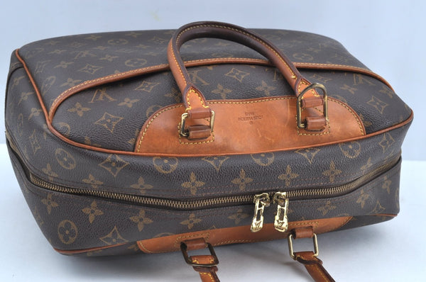 Authentic Louis Vuitton Monogram Deauville Hand Bag M47270 LV K6781