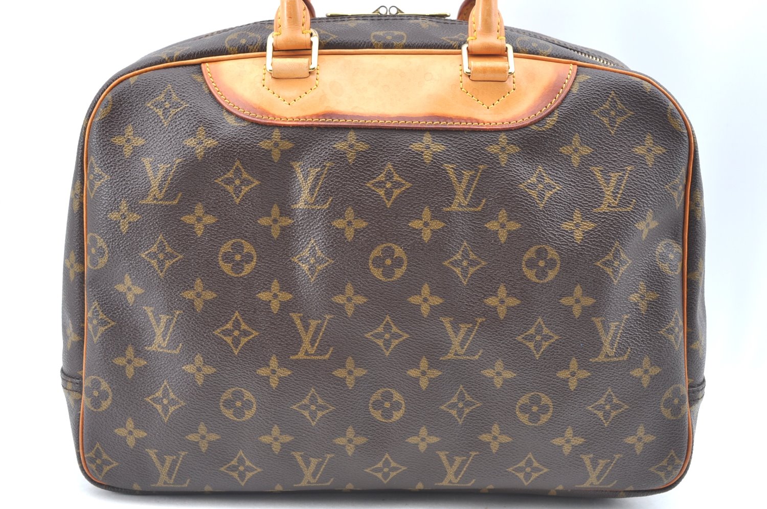 Authentic Louis Vuitton Monogram Deauville Hand Bag M47270 LV K6782