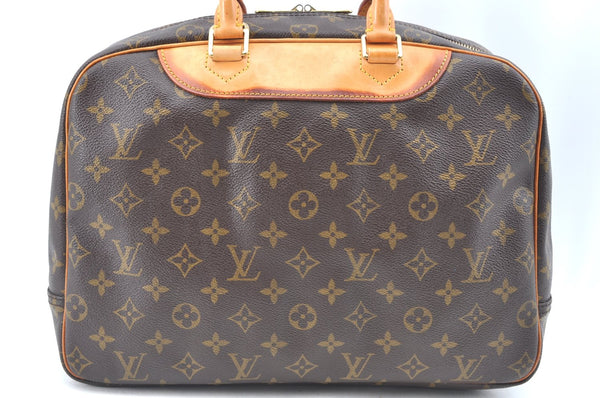 Authentic Louis Vuitton Monogram Deauville Hand Bag M47270 LV K6782