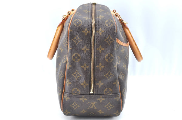 Authentic Louis Vuitton Monogram Deauville Hand Bag M47270 LV K6782