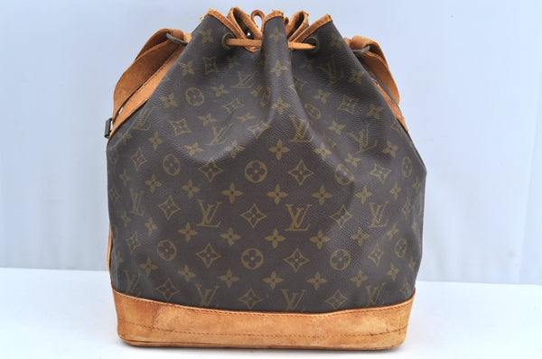 Authentic Louis Vuitton Monogram Noe Shoulder Drawstring Bag Old Model LV K6785