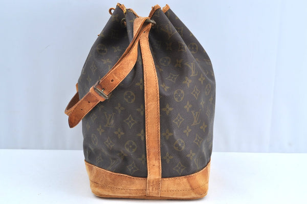 Authentic Louis Vuitton Monogram Noe Shoulder Drawstring Bag Old Model LV K6785
