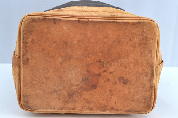 Authentic Louis Vuitton Monogram Noe Shoulder Drawstring Bag Old Model LV K6785