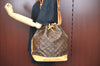Authentic Louis Vuitton Monogram Noe Shoulder Drawstring Bag Old Model LV K6785