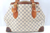 Authentic Louis Vuitton Damier Azur Hampstead MM N51206 Shoulder Tote Bag K6817