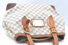 Authentic Louis Vuitton Damier Azur Hampstead MM N51206 Shoulder Tote Bag K6817