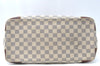 Authentic Louis Vuitton Damier Azur Hampstead MM N51206 Shoulder Tote Bag K6817