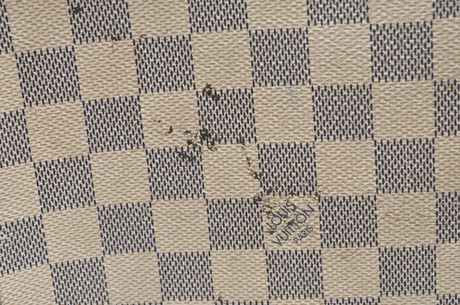 Authentic Louis Vuitton Damier Azur Hampstead MM N51206 Shoulder Tote Bag K6817