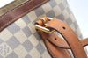 Authentic Louis Vuitton Damier Azur Hampstead MM N51206 Shoulder Tote Bag K6817