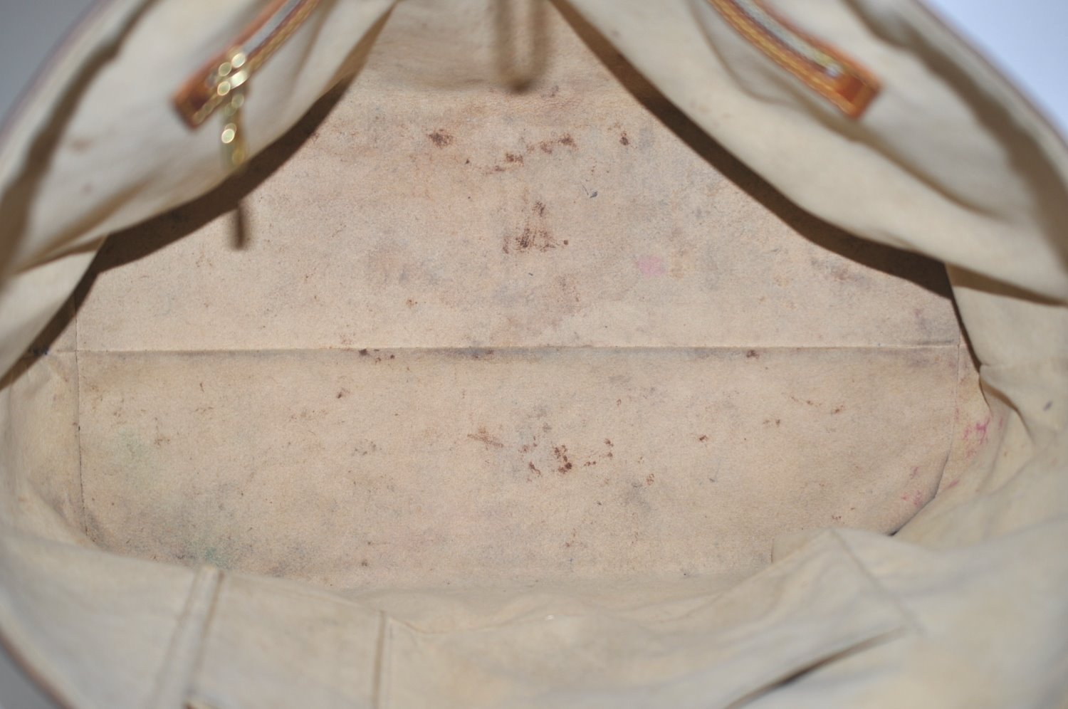 Authentic Louis Vuitton Damier Azur Hampstead MM N51206 Shoulder Tote Bag K6817