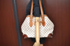 Authentic Louis Vuitton Damier Azur Hampstead MM N51206 Shoulder Tote Bag K6817
