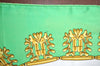 Authentic HERMES Carre 90 Scarf "LES CAVALIERS D'OR" Silk Green K6844