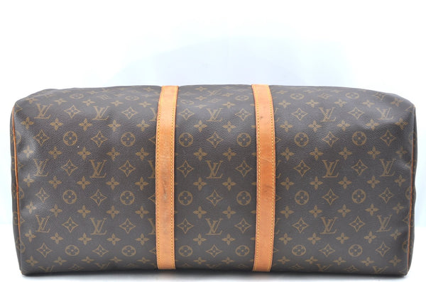 Authentic Louis Vuitton Monogram Keepall 55 Travel Boston Bag M41424 LV K6850