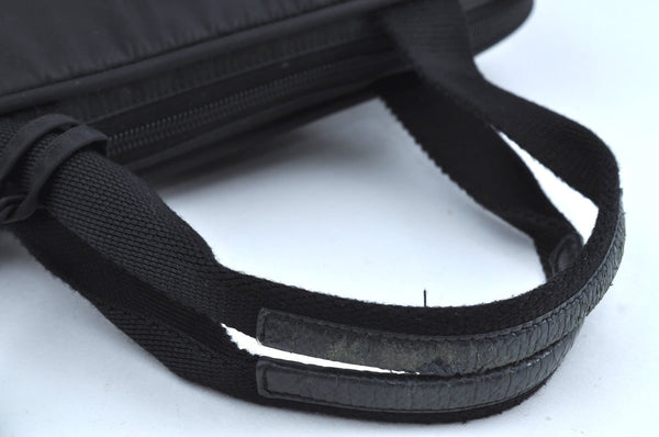 Authentic PRADA Nylon Tessuto Shoulder Hand Bag Black K6852