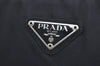 Authentic PRADA Nylon Tessuto Shoulder Hand Bag Black K6852