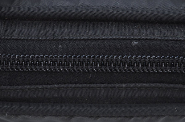 Authentic PRADA Nylon Tessuto Shoulder Hand Bag Black K6852