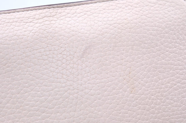 Authentic Christian Dior Vintage Long Wallet Purse Leather Light Pink K6856