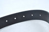 Authentic FENDI Vintage Belt Leather Size 110cm 43.3" Black Silver Box K6860