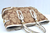 Authentic COACH Signature Shoulder Hand Tote Bag Canvas Leather 1488 Brown K6865