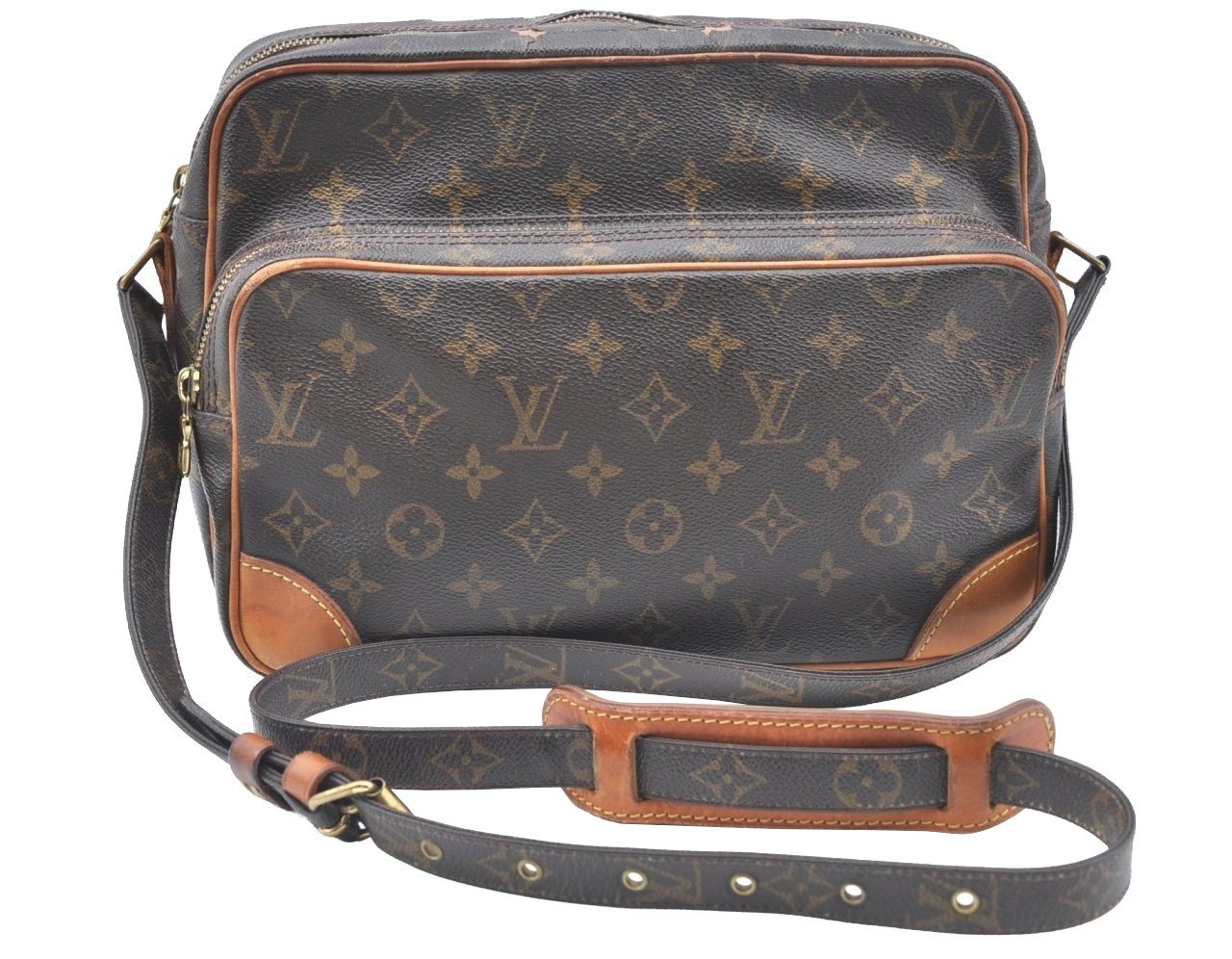 Authentic Louis Vuitton Monogram Nile Shoulder Cross Body Bag M45244 LV K6868