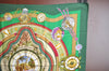 Authentic HERMES Carre 90 Scarf "parmi les fleurs je compt" Silk Green K6871