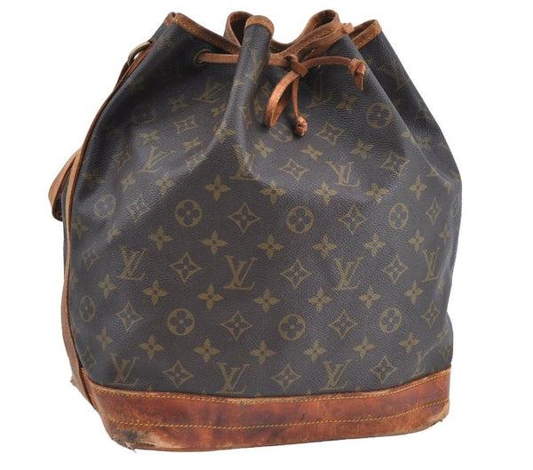 Authentic Louis Vuitton Monogram Noe Shoulder Drawstring Bag M42224 LV K6880