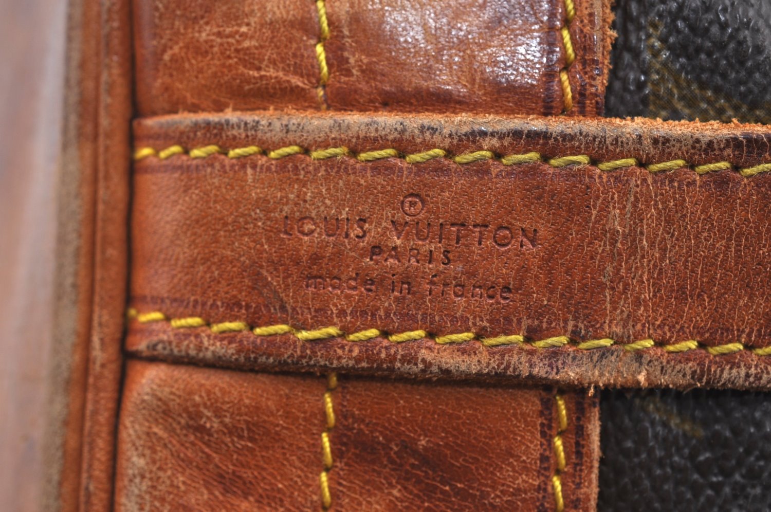 Authentic Louis Vuitton Monogram Noe Shoulder Drawstring Bag M42224 LV K6880