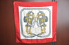 Authentic HERMES Carre 90 Scarf "BRIDES de GALA par" Silk Red K6887