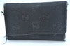 Auth GUCCI 6 Hooks Key Case Wallet Canvas Leather Black Brown 3Set Junk K6893