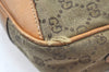Authentic GUCCI Shoulder Cross Body Bag GG Canvas Leather Brown Junk K6918
