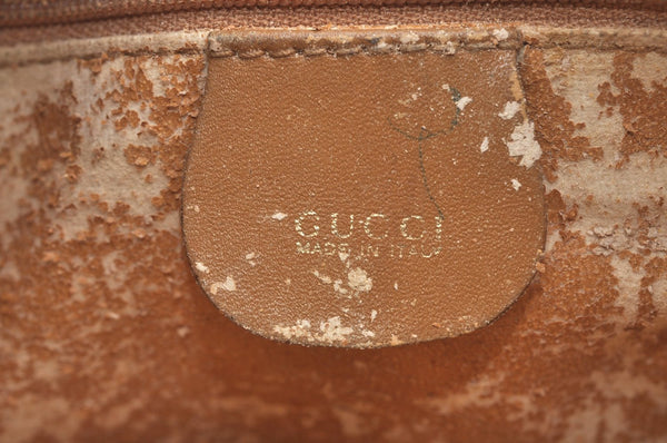 Authentic GUCCI Shoulder Cross Body Bag GG Canvas Leather Brown Junk K6918