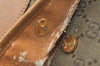 Authentic GUCCI Shoulder Cross Body Bag GG Canvas Leather Brown Junk K6918