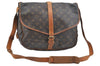 Authentic Louis Vuitton Monogram Saumur 35 Shoulder Cross Bag M42254 LV K6924