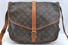 Authentic Louis Vuitton Monogram Saumur 35 Shoulder Cross Bag M42254 LV K6924