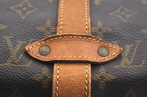 Authentic Louis Vuitton Monogram Saumur 35 Shoulder Cross Bag M42254 LV K6924