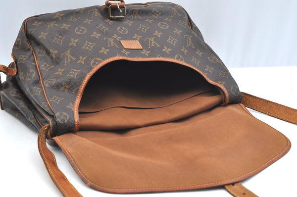 Authentic Louis Vuitton Monogram Saumur 35 Shoulder Cross Bag M42254 LV K6924