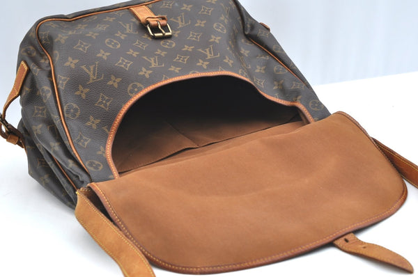 Authentic Louis Vuitton Monogram Saumur 35 Shoulder Cross Bag M42254 LV K6924