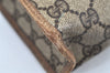 Authentic GUCCI Web Sherry Line Shoulder Tote Bag GG PVC Leather Brown K6925