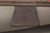Authentic GUCCI Web Sherry Line Shoulder Tote Bag GG PVC Leather Brown K6925