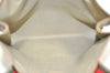 Authentic GUCCI Web Sherry Line Shoulder Tote Bag GG PVC Leather Brown K6925