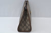 Authentic GUCCI GG Plus Vintage Clutch Hand Bag Purse PVC Leather Brown K6929