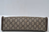 Authentic GUCCI GG Plus Vintage Clutch Hand Bag Purse PVC Leather Brown K6929