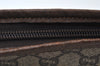Authentic GUCCI GG Plus Vintage Clutch Hand Bag Purse PVC Leather Brown K6929