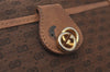 Authentic GUCCI Vintage Micro GG Canvas Leather Clutch Bag Brown K6930