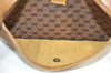 Authentic GUCCI Vintage Micro GG Canvas Leather Clutch Bag Brown K6930