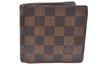 Auth Louis Vuitton Damier Porte Billet Carte Credit Monnaie N61665 Wallet K6932