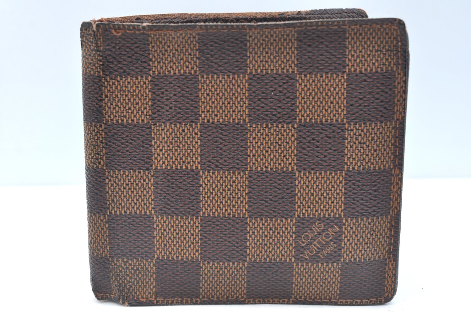 Auth Louis Vuitton Damier Porte Billet Carte Credit Monnaie N61665 Wallet K6932