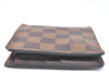 Auth Louis Vuitton Damier Porte Billet Carte Credit Monnaie N61665 Wallet K6932