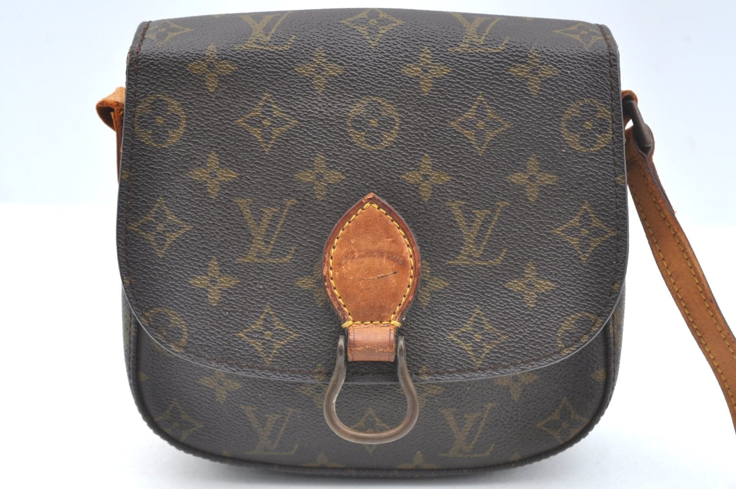 Authentic Louis Vuitton Monogram Saint Cloud MM M51243 Shoulder Bag Junk K6956